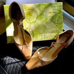 J. Renee Medisa- OPGLD W11, 2” heel. Gold heels